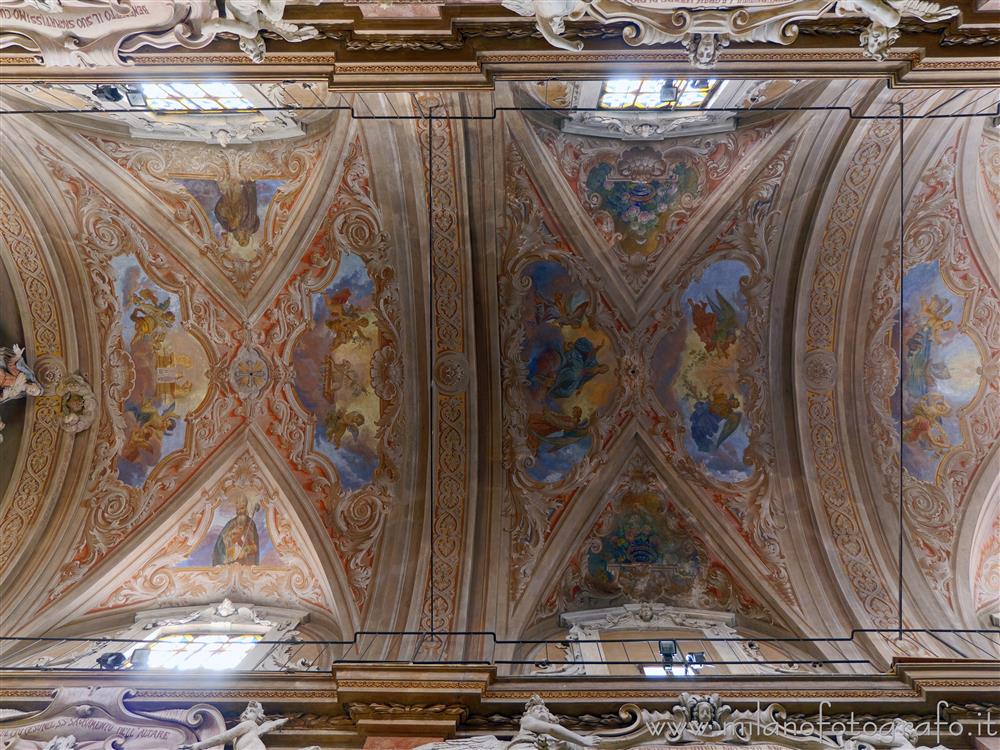 Momo (Novara, Italy) - Vault of the nave of the Church of the Nativity of the Virgin Mary